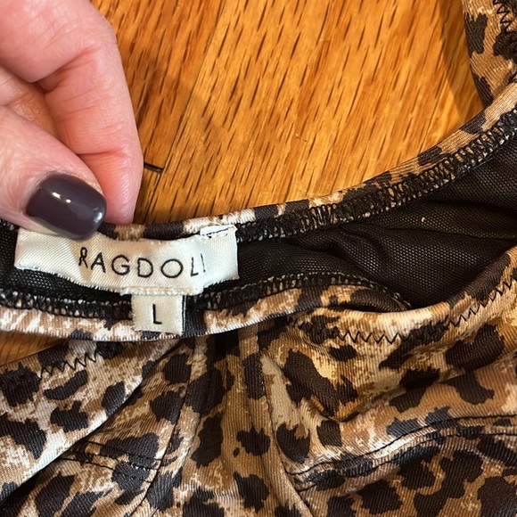 RAGDOLL LA leopard bikini top large - Picture 2 of 4